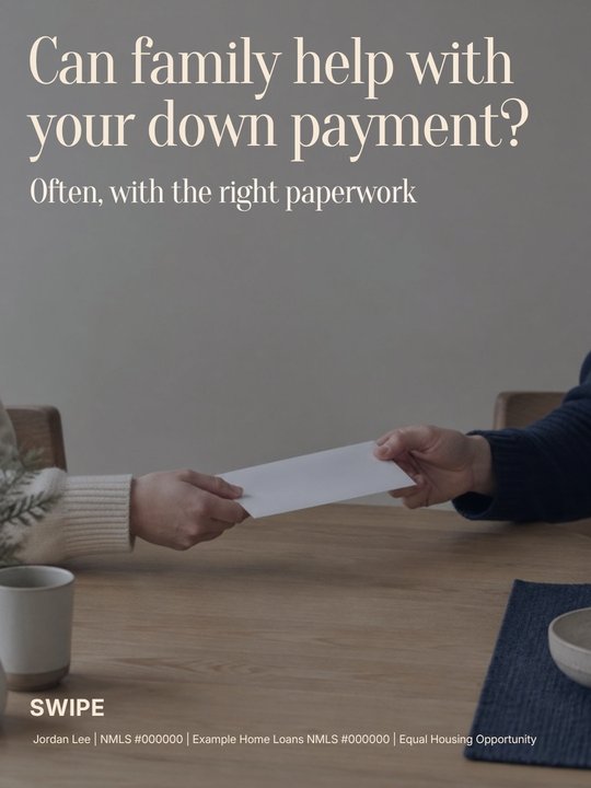 Carousel cover: Can family help with your down payment?
